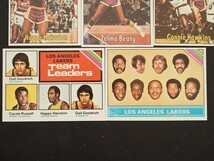 1975-76 Topps LAKERS 9枚 abdul jabbar #34/#52/#90/#110/#179/#177/#195/#125/#212 basketball トップス バスケットボール カード 280a_画像5