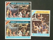 1975-76 Topps NBA finals leaders等 11枚(7種) #1/#2/#4/#5/#6/#188/#189 BASKETBALL トップスカード バスケットボール 284a_画像4