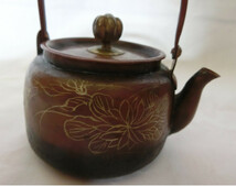 ●古銅　急須　 銅製　水注　茶道　煎茶道具_画像4