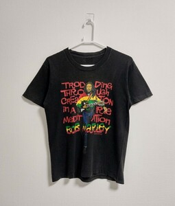 【90s vintage】Bob Marley 56 HOPE ROAD Tシャツ　Sサイズ相当 ボブマーリー Zion roots wear　ラスタ　映画