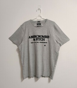 【希少特大サイズ】Abercrombie & Fitch Tシャツ XLサイズ アバクロンビー＆フィッチ ライトグレー