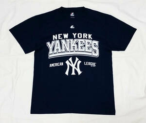 【新品同様】NEW YORK YANKEES Tシャツ Mサイズ 田中将大　松井秀喜　イチロー Majestic MLB ニューヨーク ヤンキース