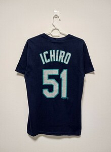 【デッドストック】新品タグ付 ICHIRO #51 Seattle Mariners Tシャツ Sサイズ MLB イチロー マリナーズ 