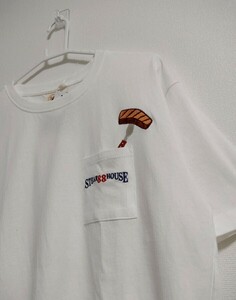 【新品タグ付】ステーキハウス88 ポケット刺繍 Tシャツ Mサイズ 沖縄 STEAK HOUSE OKINAWA 肉 ポケT 
