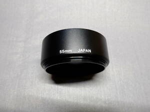 良品 ★ 日本製 ★ エツミ メタルフード 55mm（標準レンズ用）