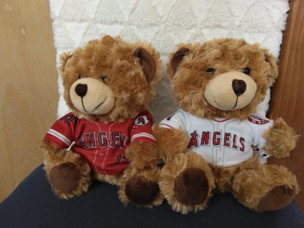 ☆激レア☆ MLB ANGELS 17 foco エンゼルス 大谷翔平 ユニフォーム ベア ユニベア テディベア ぬいぐるみ 赤、白 2色セット!