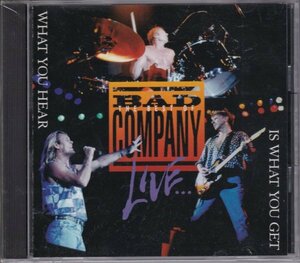 CD (輸入盤)　Bad Company : What You Hear Is What You Get/The Bestn Of B.C. LIVE (Atco 92307-2)