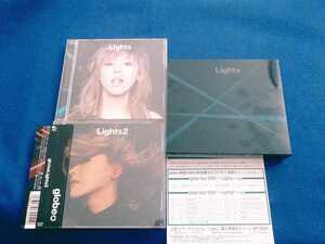 globe 「Lights」「Lights 2」 初回盤 2枚収納スリーブケース付 CD グローブ 小室哲哉 KEIKO MARK Many Classic Moments/try this shoot