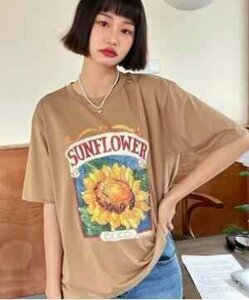 Tシャツ レディース ファッショントップス 半袖Tシャツ フリー ホワイト