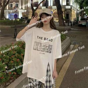 Tシャツ レディース ファッション 春夏 半袖 5XL ブラック