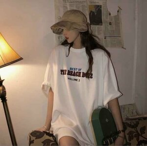 韓国風 レディース 半袖Tシャツ 新しい夏 気質 ファッションTシャツ M ホワイト