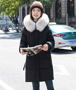  large size equipped down cotton thick big fur color cotton inside coat cotton inside jacket 3XL green 