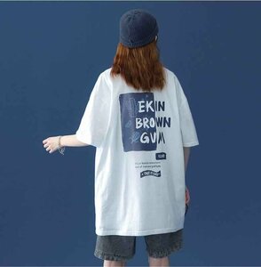 韓国風 レディース 半袖Tシャツ 新しい夏 気質 ファッションTシャツ S ブルー