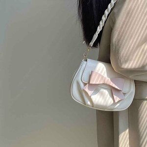 ショルダーバッグ デザイン 韓国ファッション レディース 蝶結び かわいい