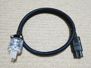 Zonotone ゾノトーン 電源ケーブル 6N2P-3.5Blue Power 1m / AET 金メッキ 電源プラグ インレット / メッシュチューブ