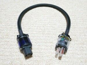 SAEC サエク 電源ケーブル AC-6000 0.6m / FURUTECH フルテック FI-11M(Cu) 電源プラグ / FI-11-N1(R) インレット / メッシュチューブ