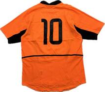 NIKE ☆ KNVB オランダ代表 ユニフォーム 半袖 ゲームシャツ #10 Tシャツ オレンジ L サッカー フットサル スポーツ 人気 ナイキ■BK163_画像3