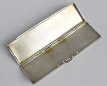 英国アンティーク 1933年製 純銀製 シガレットケース 珍しい縦長型 16.8cm スターリングシルバー ホールマーク刻印_画像4