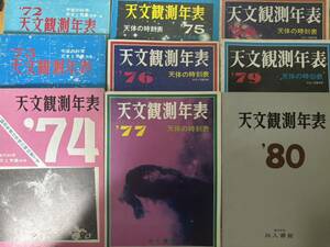 地人書館　天文観測年表'72〜'09 38冊セット