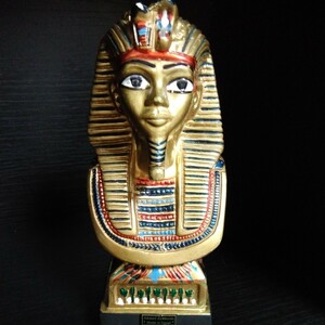 エジプト　Ahmed Zenhoom　置物　オブジェ　石膏像　Made in Egypt　(約20cm)