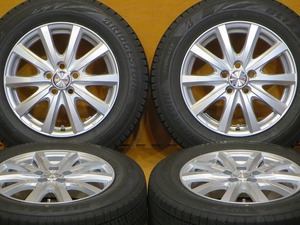 超バリ溝 美品【2022年42週製ブリヂストンブリザックVRX2 185/65R15】トヨタ車用15インチ6J+45 PCD100-5H 新型 シエンタ プリウス アリオン