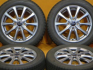 美品 バリ溝【ブリヂストンブリザックVRX 155/65R14 75Q】14インチ ムーヴ タント トコット キャンパス ワゴンR スペーシア N-BOX N-WGN