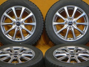 超バリ溝 超美品【2023年製ダンロップウインターマックス02 175/65R15】15インチ 5.5J+43 PCD100-4H アクア ヤリス フィット スイフト IQ