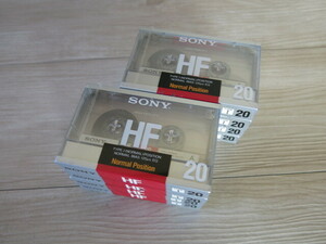 【未開封・未使用】SONY・ソニー「HF20」8本＊万能 ノーマルポジション オーディオ カセットテープ