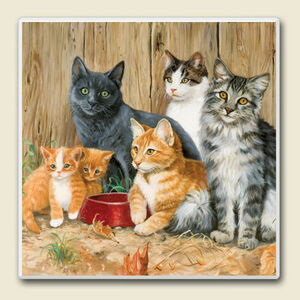 ●ねこ　猫　ネコ　アブソーベントストーンコースター●