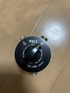 WELZ JAPAN 同軸切替器 COAXIAL CH-20A SWITCH 中古品