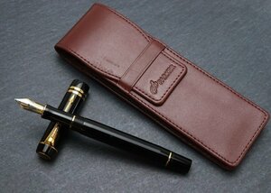 (ペン先18K750) PARKER パーカー 万年筆 デュオフォールド 計1点 ペンケース付き ※ネーム入り/筆記未確認 ◆おたからや【Y-A46400】同梱-2