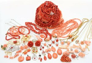 o. from .* coral /.. jewelry . summarize { approximately 1.5.} necklace, ring, brooch, earrings etc. [F-A69311]