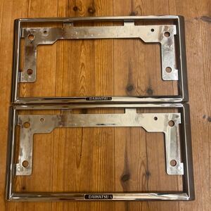  number frame Daihatsu front and back set plating postage included DAIHATSU