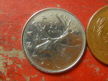 外国・カナダ／２５セント・ニッケル貨（1971年）　240506_画像1
