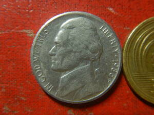 外国・USA／ジェファーソン５セント白銅貨（1986年P）　24050502