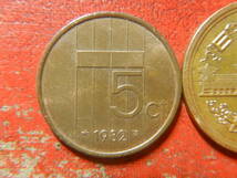 外国・オランダ／５セント青銅貨（1982年）　240513_画像2