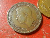 外国・イギリス／ハーフペニー青銅貨：ジョージ６世（1940年）　240513_画像3