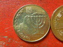 外国・イスラエル／１０アゴロット・アルミニウム青銅貨（1988年）：発行枚数504,000枚　240515_画像1