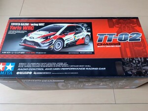 【新品・未組立】タミヤ　ラジコン　1/10RC　トヨタ　ガズーレーシング WRT ヤリス WRC　TA02シャーシ