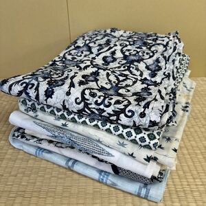  yukata kimono together 8 goods remake raw materials hand made cloth dressing practice A10