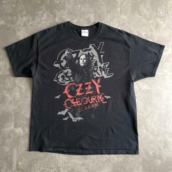 00s ビンテージ OZZY OSBOURNE オジーオズボーン 2010 SCREAM プロモ Tシャツ 黒 ブラック XL ブラックサバス Black Sabbath