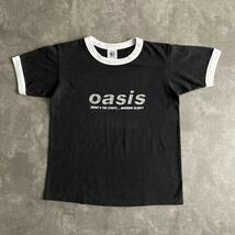 90s ビンテージ USA製 oasis オアシス (WHAT'S THE STORY) ...MORNING GLORY? プロモ リンガー Tシャツ skinny fit リアム ノエル_画像1