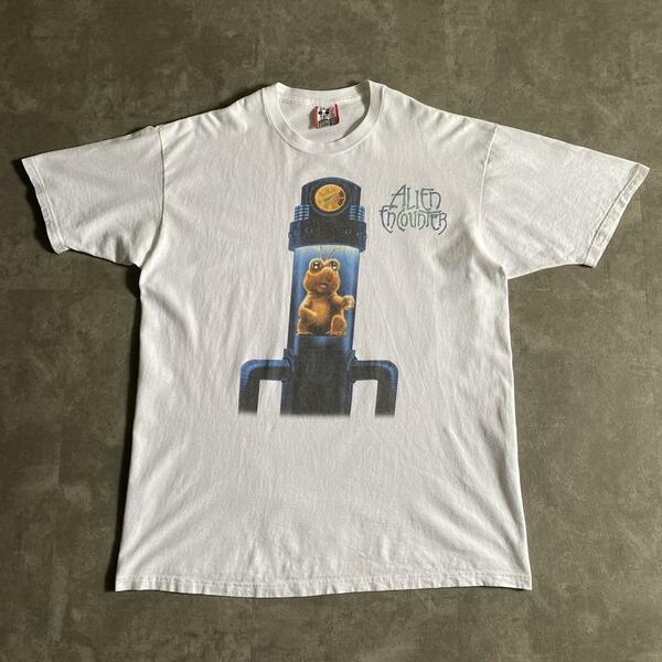 90s ビンテージ USA製 Disney ディズニー ExtraTERRORestrial Alien Encounter Skippy エイリアンの出会い アトラクション Tシャツ XL