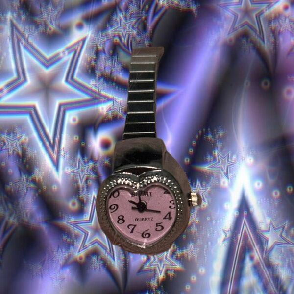 ハート 時計 ピンク y2k