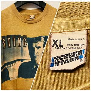 BerBerJin buy 80*s Vintage STING stay ngTHE DREAM OF THE BLUE TURTLES band T-shirt XL The Police Police THE WHO THE JAM