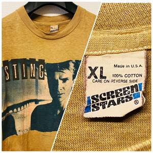 BerBerJin購入 80’s ビンテージ STING スティング THE DREAM OF THE BLUE TURTLES バンド Tシャツ XL The Police ポリス THE WHO THE JAM