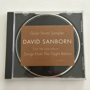 送料無料 評価1000達成記念 ジャズ・プロモCD David Sanborn “Quiet Storm Sampler” 1CD Elektra アメリカ・プロモ盤