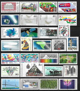 ★1986-1993年 -ドイツ 記念切手 100種(1種完,2種完,3種完) - まとめ -(100枚) - 未使用(MNH)★ZW-744