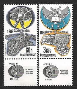 *1969 year - Czech s donkey Kia - aviation [ most the first. month surface put on land ]2 kind . unused (MNH)(SC#C75-C76) - O-766
