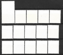 ★1983-1985年 - 東ドイツ - 「都市の紋章」5種完+5種完+5種完- 未使用(MNH)★O-716_画像2